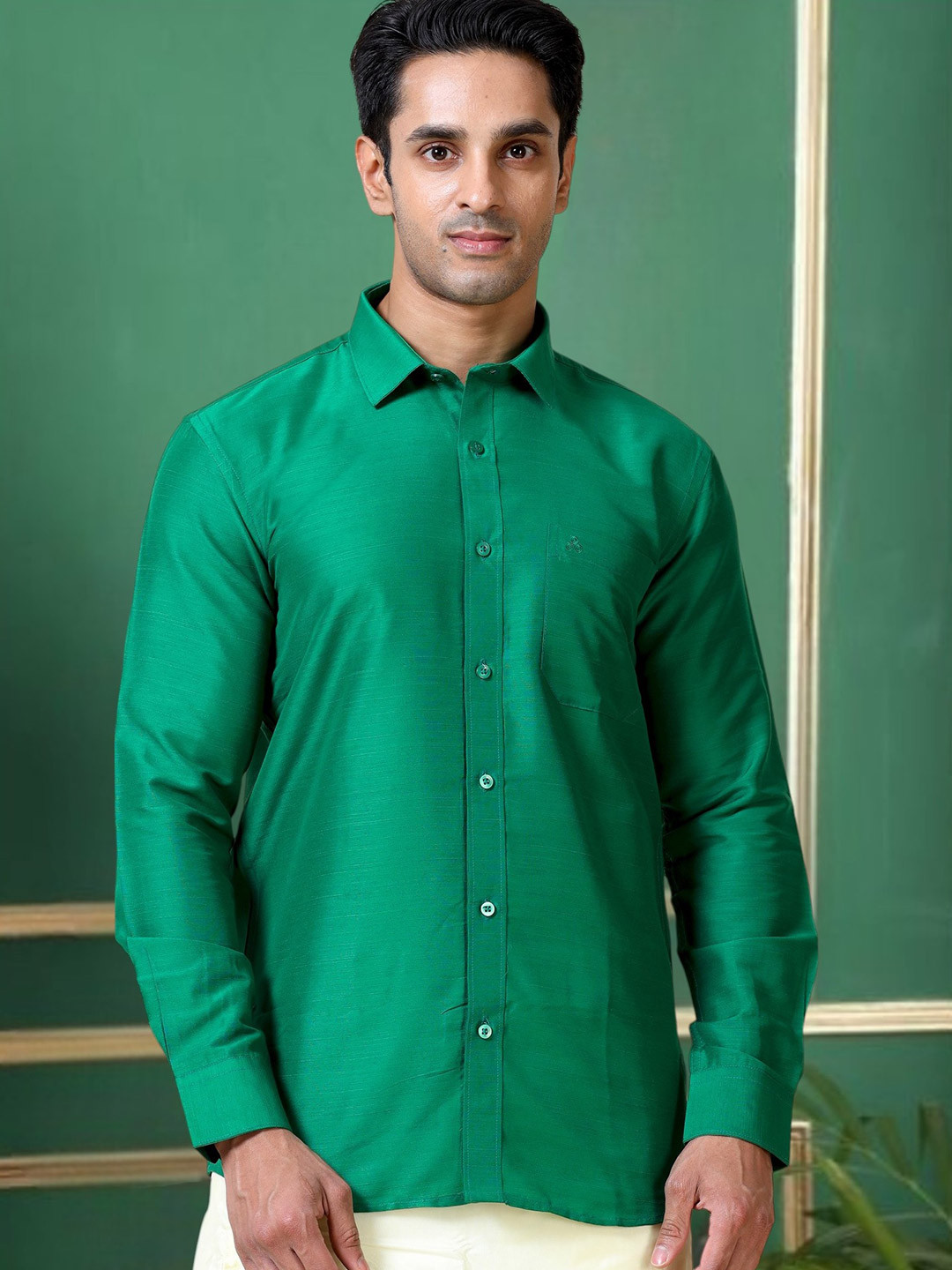 TATTVA Classic Slim Fit Long Sleeves Ethnic Shirt
