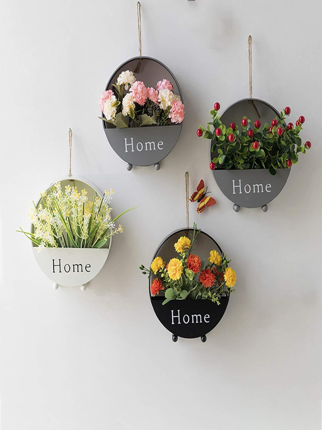 Kuber Industries White Wall Hanging Planter