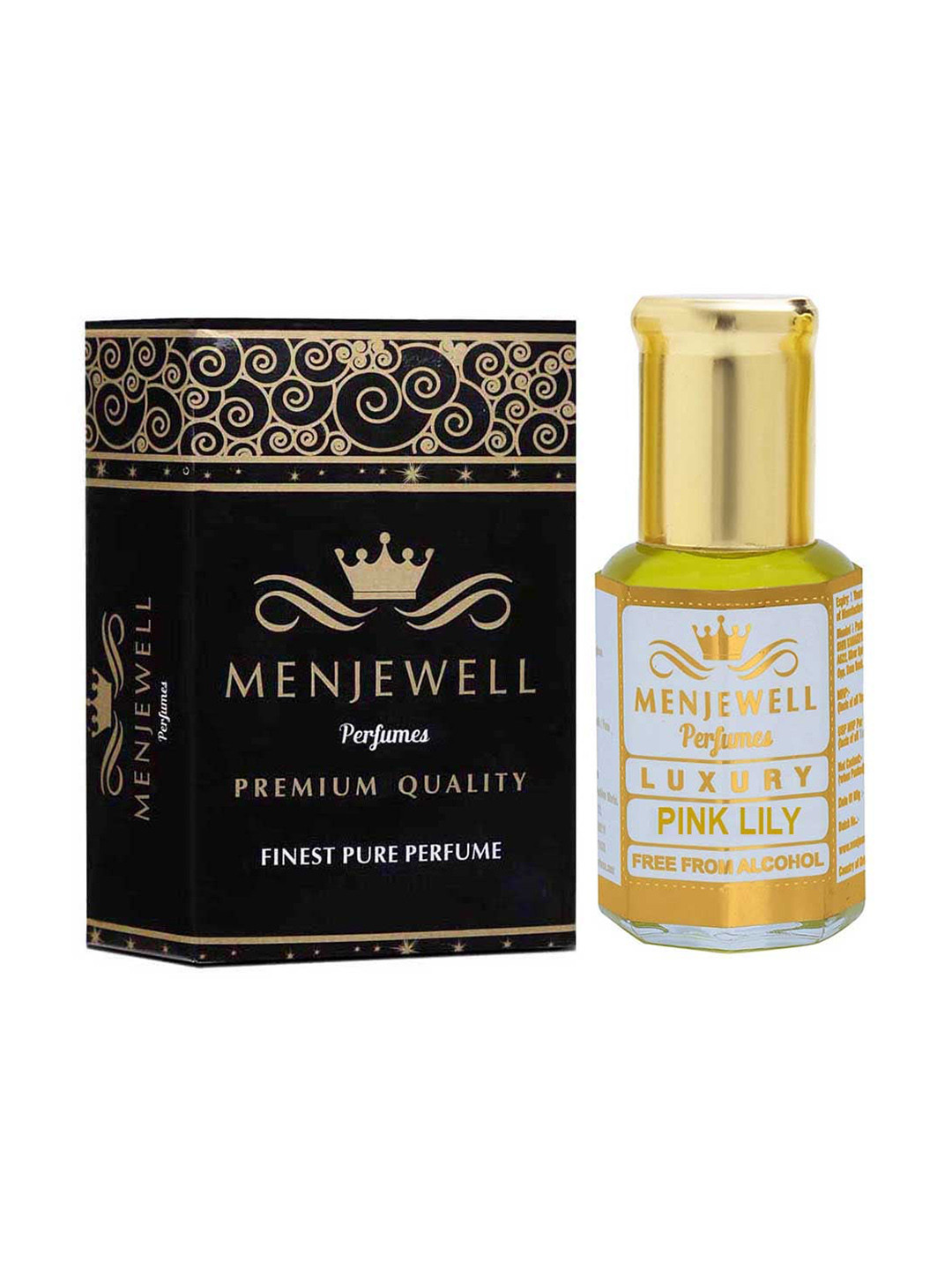 Menjewell Luxury Pink Lily Alcohol-Free Long Lasting Perfume - 12 ml