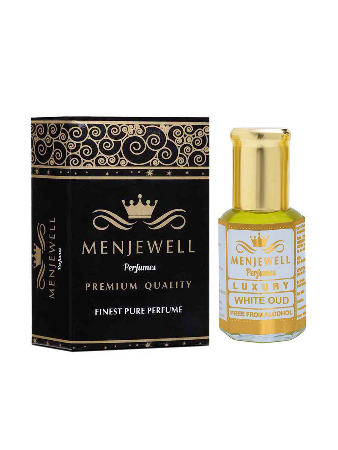 Menjewell Luxury White Oudh Long Lasting Perfume - 12ml