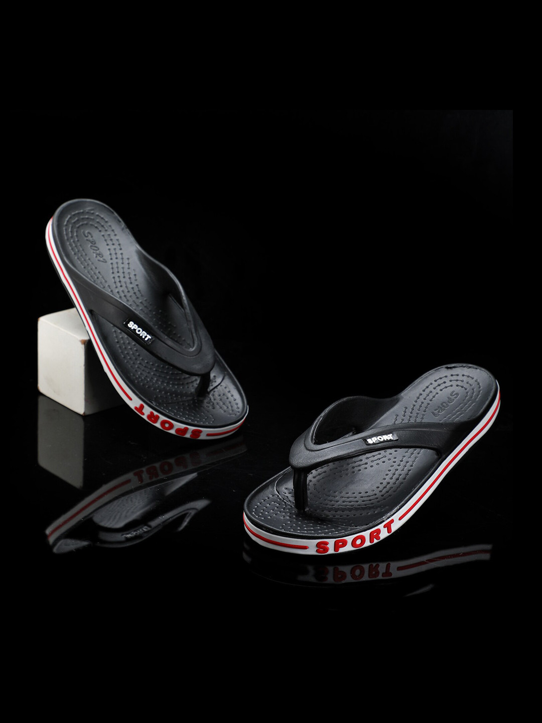Greentech Men Rubber Thong Flip-Flops