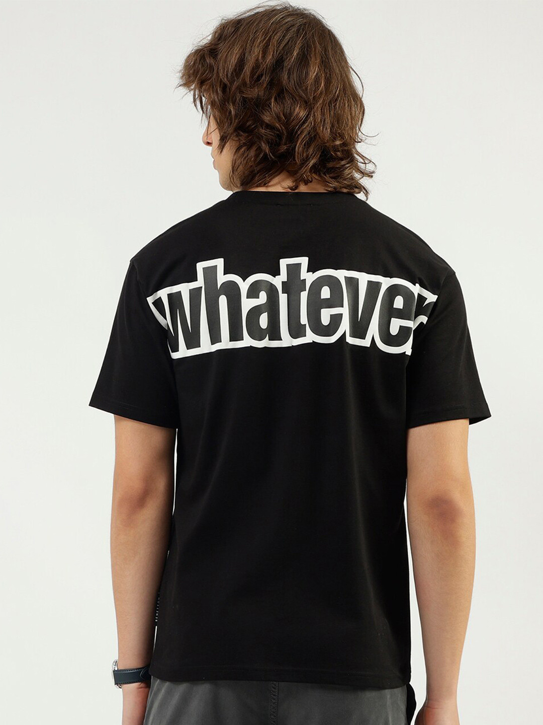 United Colors of Benetton Typography Printed Pure Cotton Boxy T-shirt