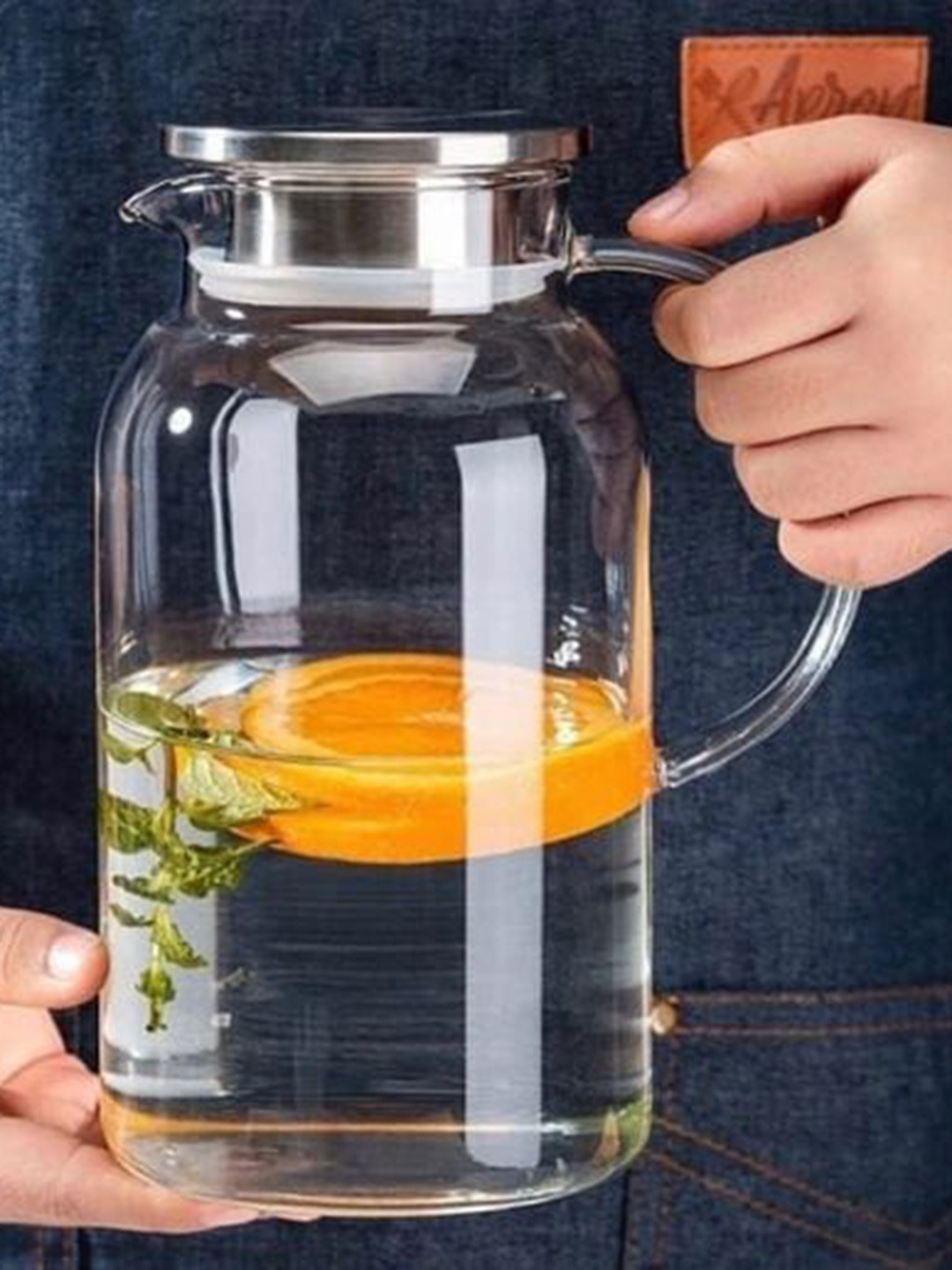 Femora Transparent Glass Water Jug 1.8 L