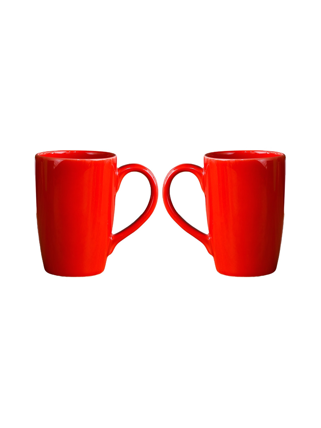 Femora Pride Espresso Red Ceramic Microwave Safe 2 Piece Mugs-360ml