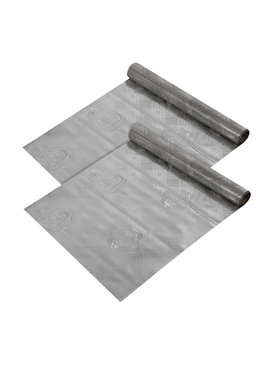 Kuber Industries Grey 2 Pieces Regular Shelf Liner Organisers