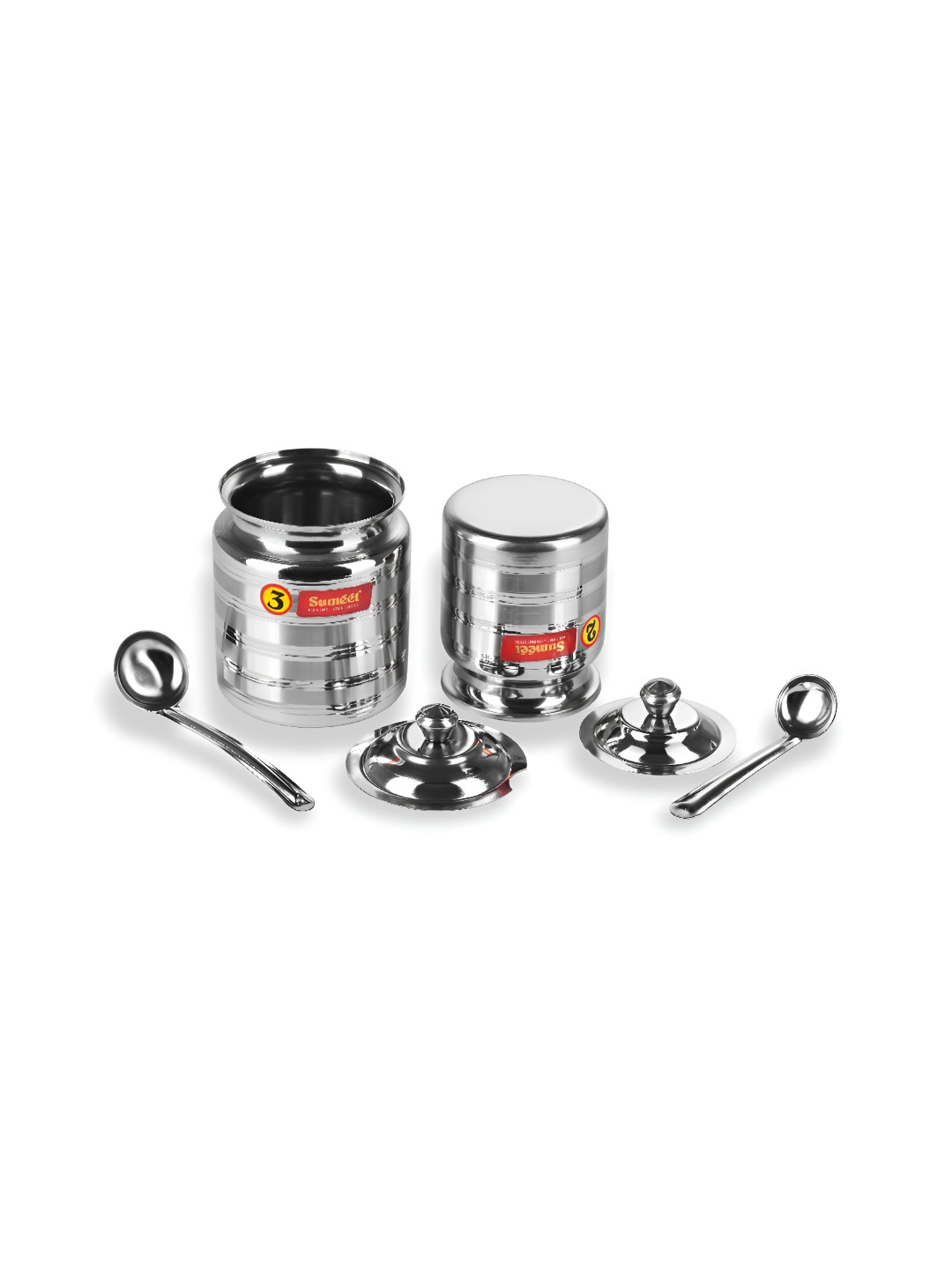 Sumeet 2 Pieces Stainless Steel Dishwasher Safe Oil Dispenser