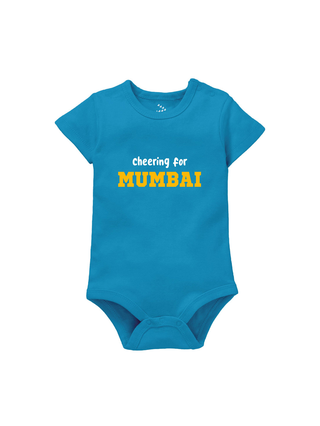 Zeezeezoo Infant Kids Mumbai IPL Printed Pure Cotton Bodysuits