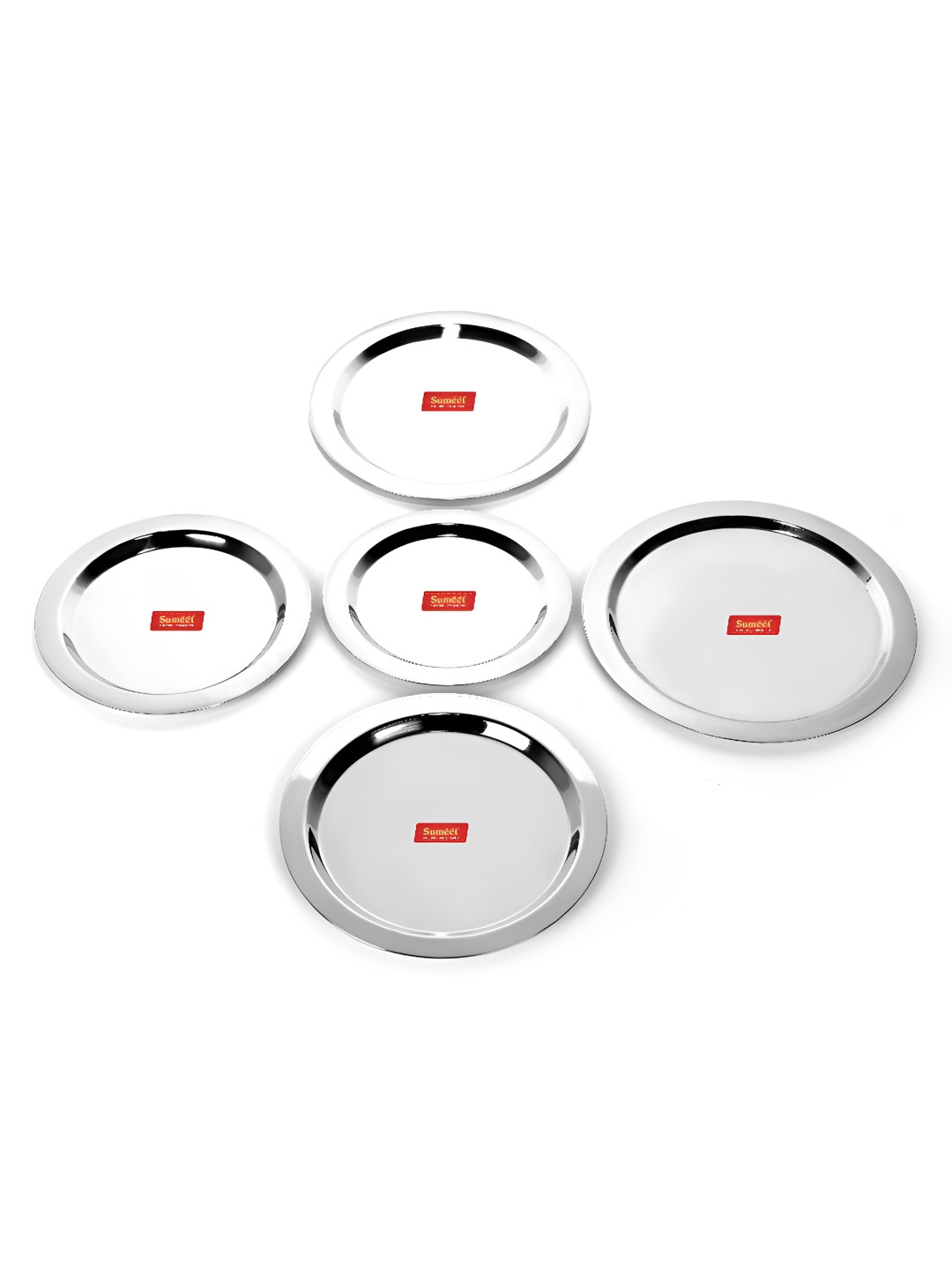 Sumeet 5 Pieces Stainless Steel Dishwasher Safe Heavy Gauge Lids