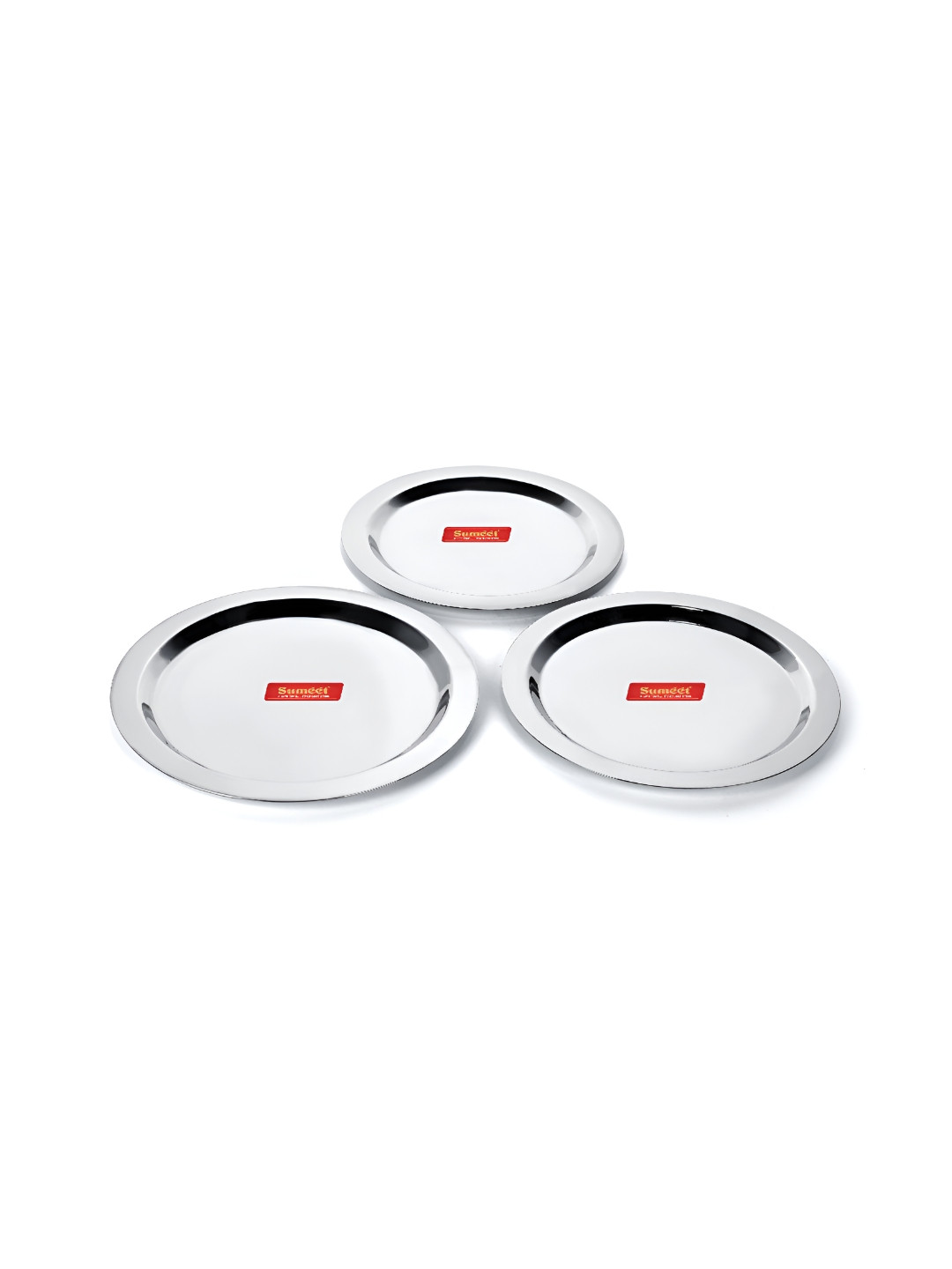 Sumeet 3 Pieces Stainless Steel Dishwasher Safe Heavy Gauge Lids