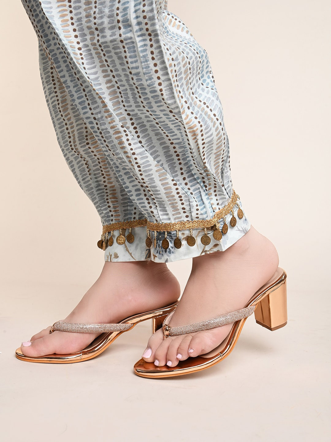 XE Looks Colourblocked Party Wedge Sandals