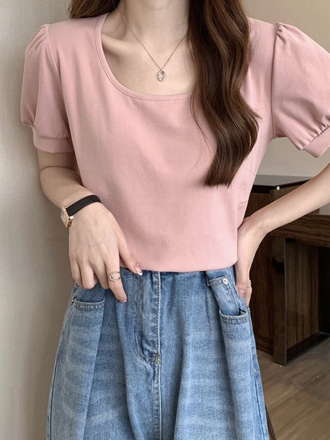 LULU & SKY Puff Sleeve Top