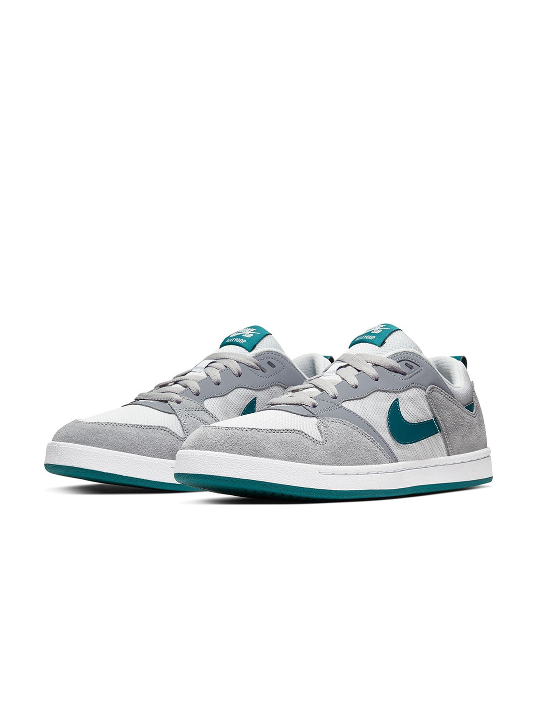 nike sb alleyoop gray & teal shoes
