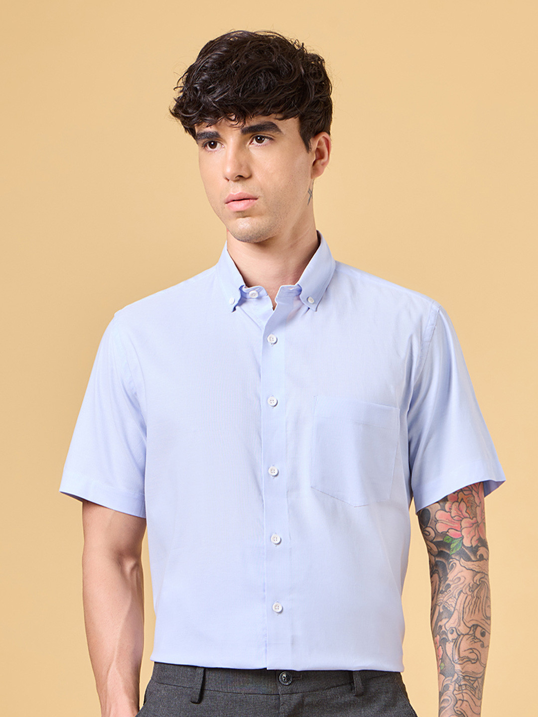 DON VINO Comfort Button-Down Collar Cotton Formal Shirt