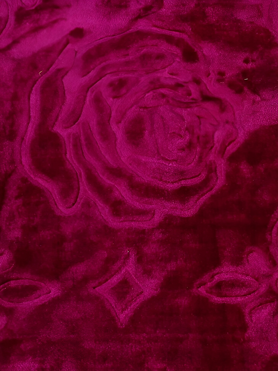 Comfowell Purple Floral Heavy Winter 400 GSM Double Bed Blanket