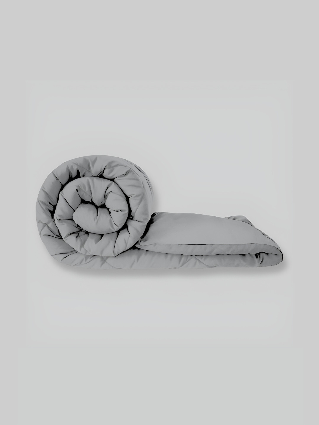 Comfowell Grey Checked Heavy Winter 233 GSM Single Bed Quilt