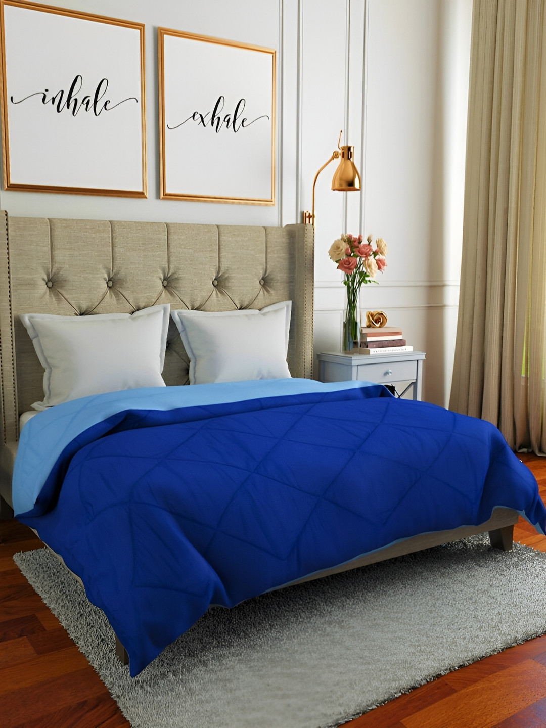 Comfowell Blue Heavy Winter Double Bed Quilt
