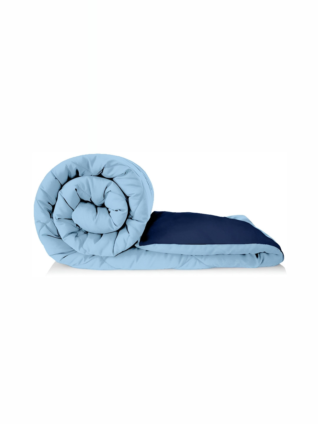 Comfowell Blue & Navy Blue Heavy Winter 233 GSM Double Bed Quilt