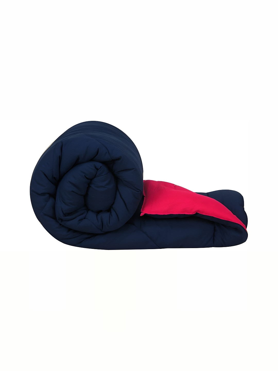 Comfowell Blue & Pink CheckedCotton  Heavy Winter 233 GSM Double Bed Comforter