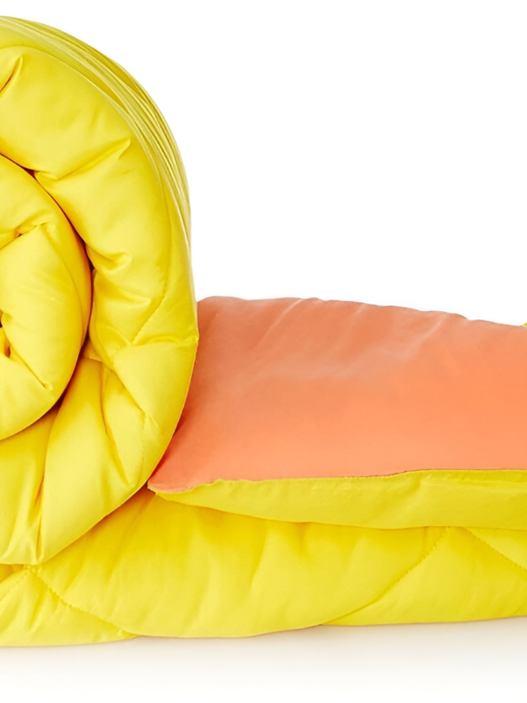 Comfowell Orange & Yellow Heavy Winter 233 GSM Single Bed Quilt