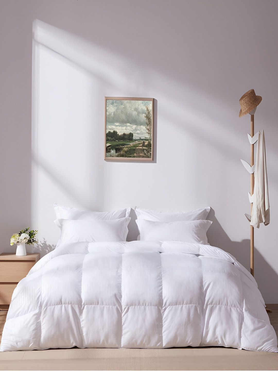 Comfowell White Heavy Winter 233 GSM Single Bed Comforter