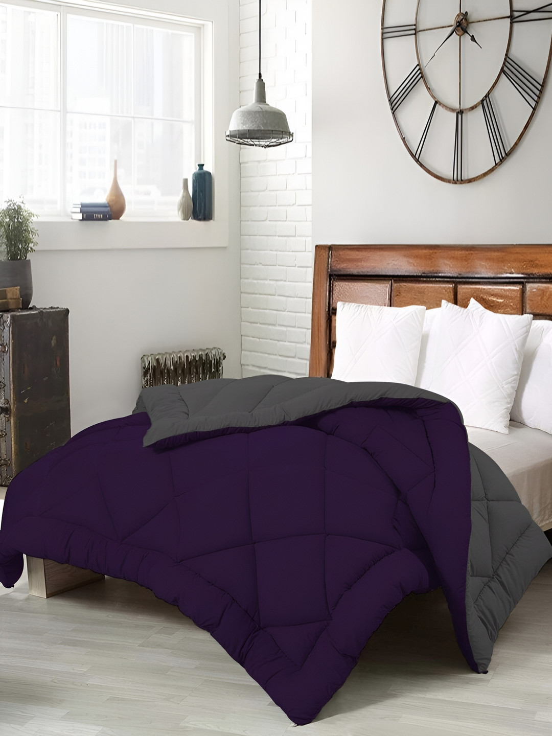 Comfowell Lavender Heavy Winter 233 GSM Double Bed Quilt