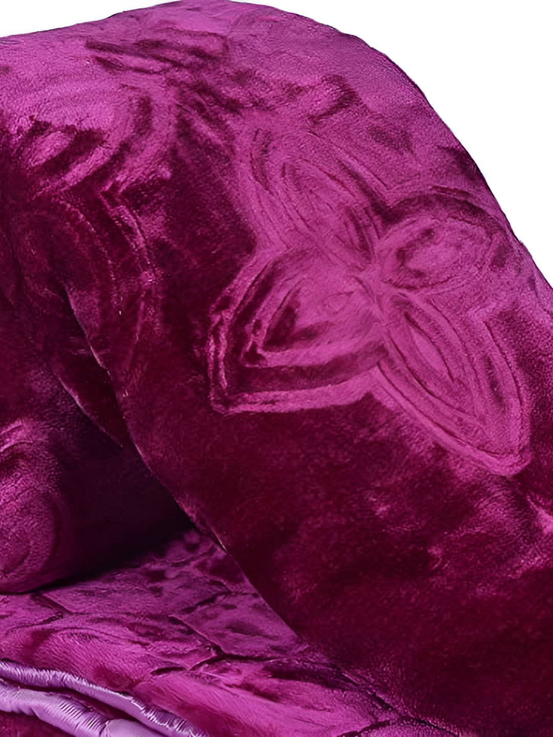 Comfowell Purple Heavy Winter 300 GSM Fur Double Bed Blanket