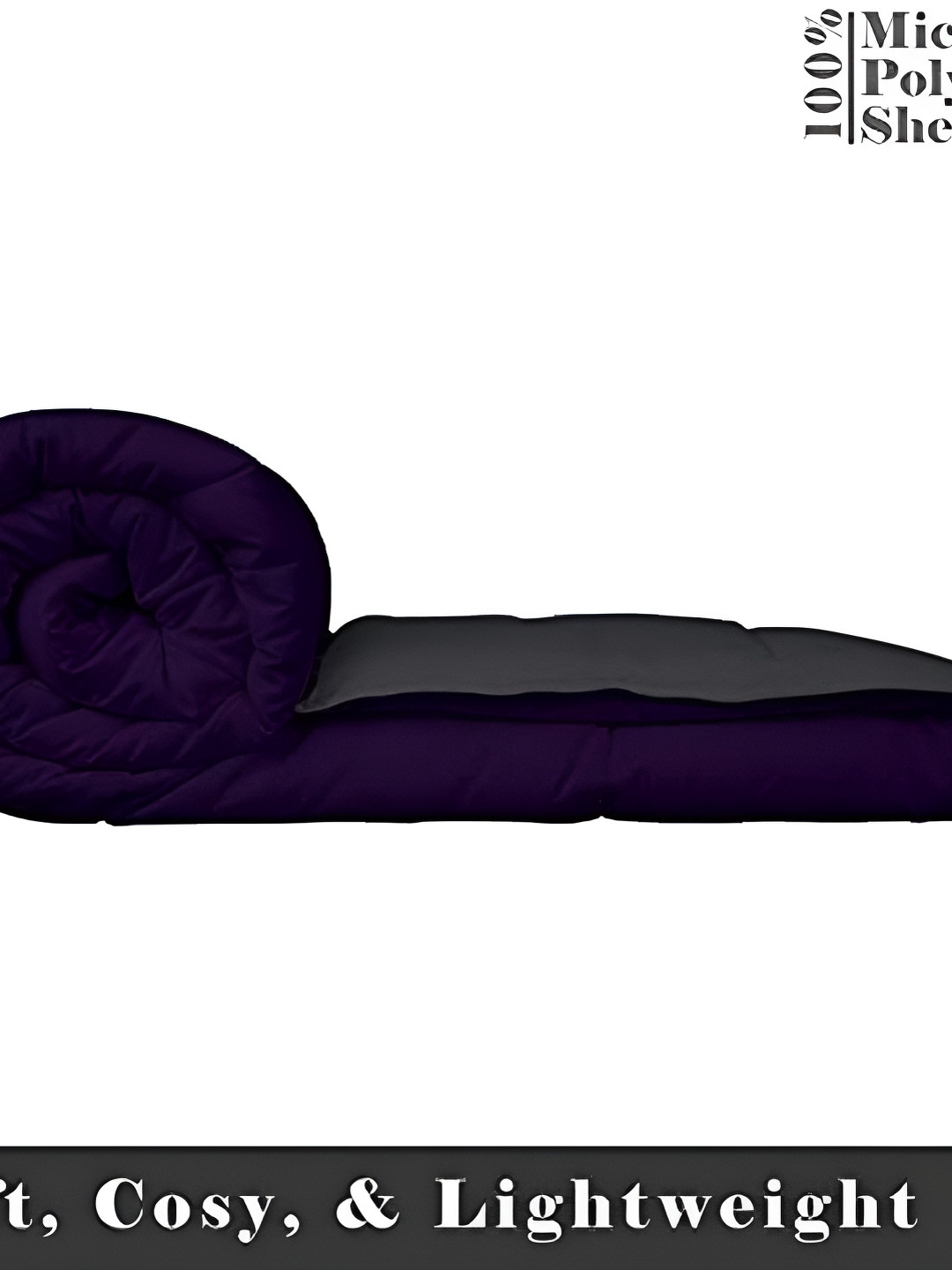 Comfowell Purple & Grey Heavy Winter Single Bed Comforter