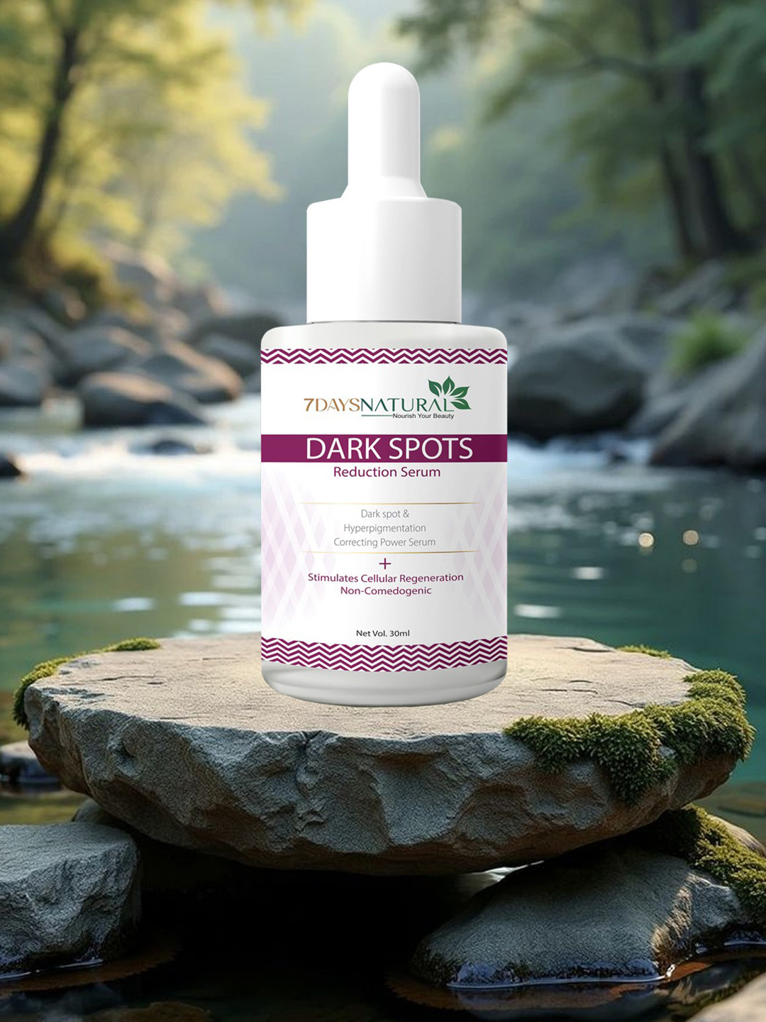 7DAYSNATURAL Natural Dark Spots Reduction Serum For Pigmentation - 30ml