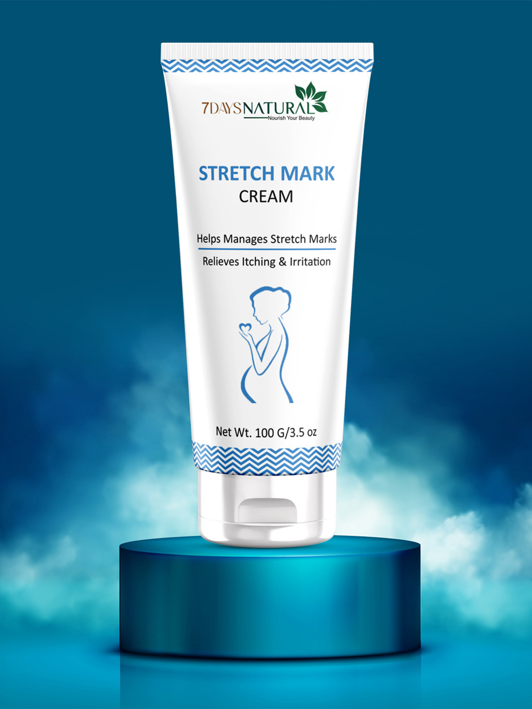 7DAYSNATURAL Safe & Natural Stretch Mark Cream with Argan Oil & Kokum Butter - 100 g