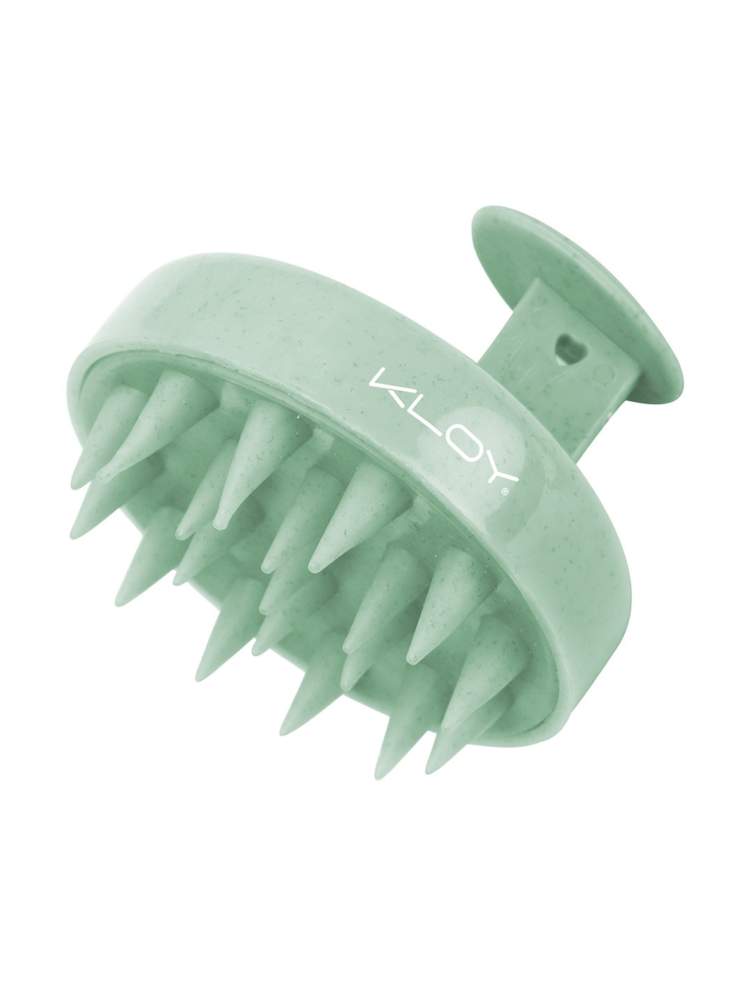 KLOY Round Hair Scalp Massager Shampoo Brush with Super Soft Bristles - Light Green