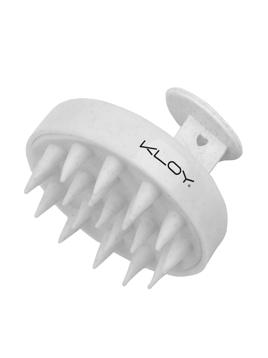 KLOY Round Hair Scalp Massager Shampoo Brush with Super Soft Bristles - Texture White