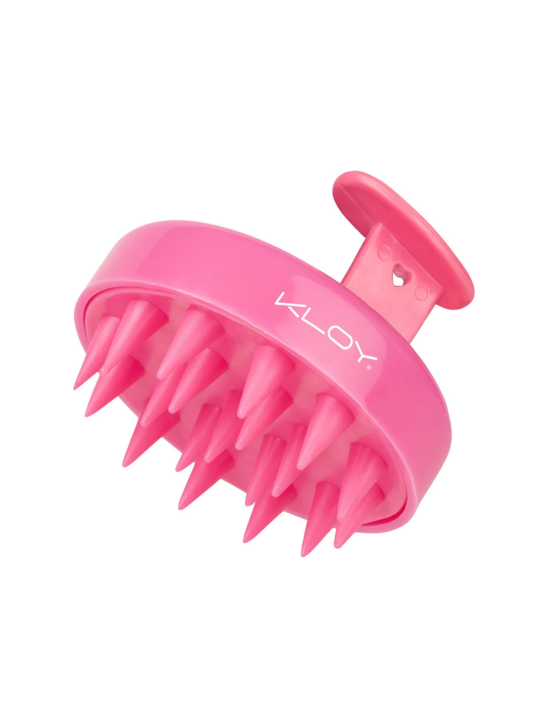 KLOY Round Hair Scalp Massager Shampoo Brush with Super Soft Bristles - Pink