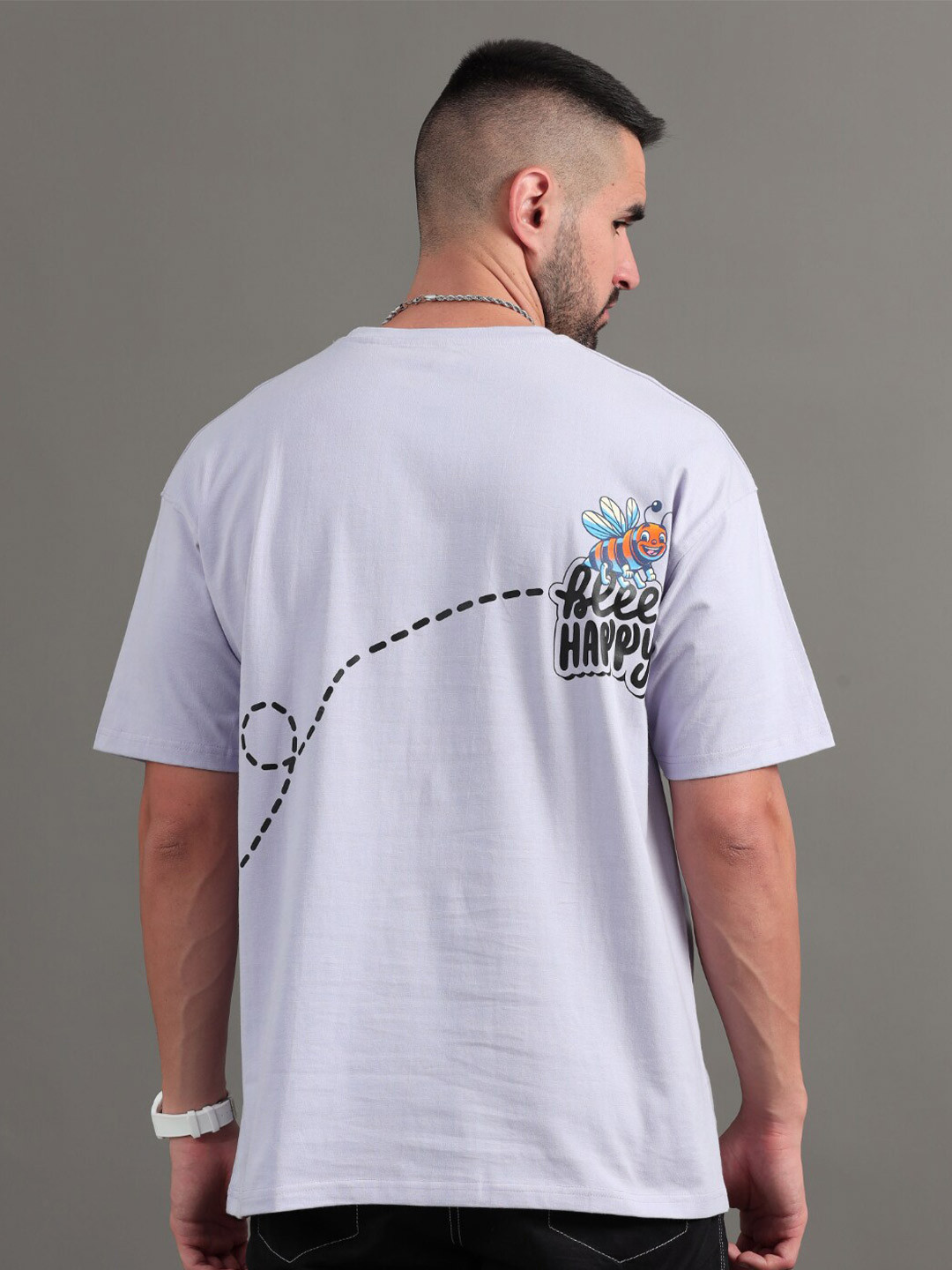 PAUL STREET Graphic Printed Drop-Shoulder Sleeves Pure Cotton Oversized T-shirt