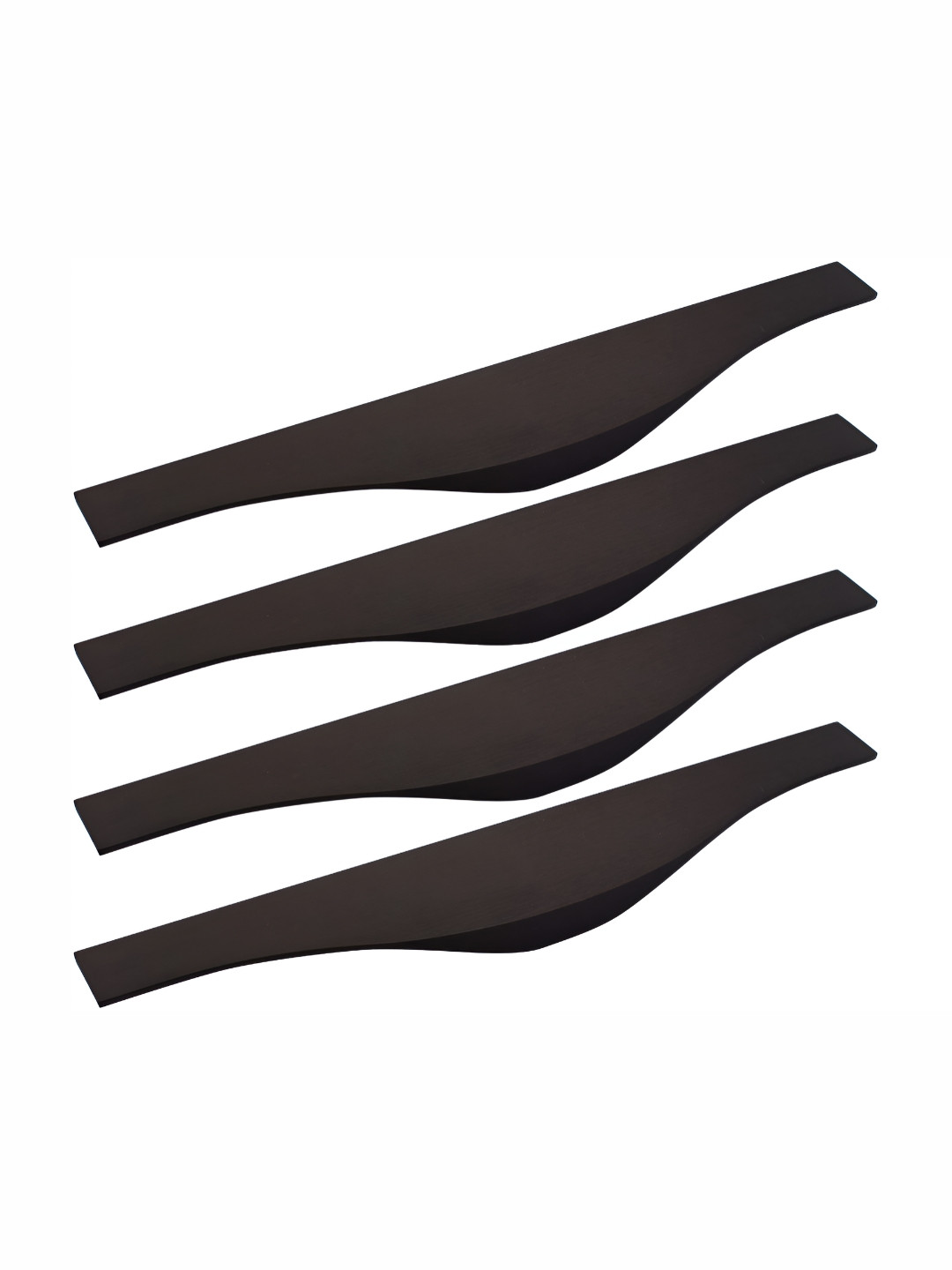 Rab Black 4 Pieces Matte Finish Drawer Handle