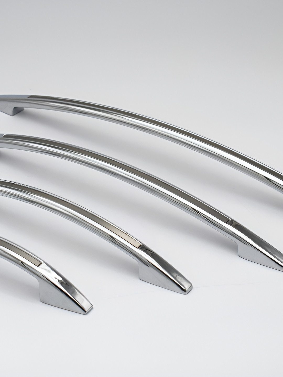 Rab Silver Toned Glossy Finish Door Handles