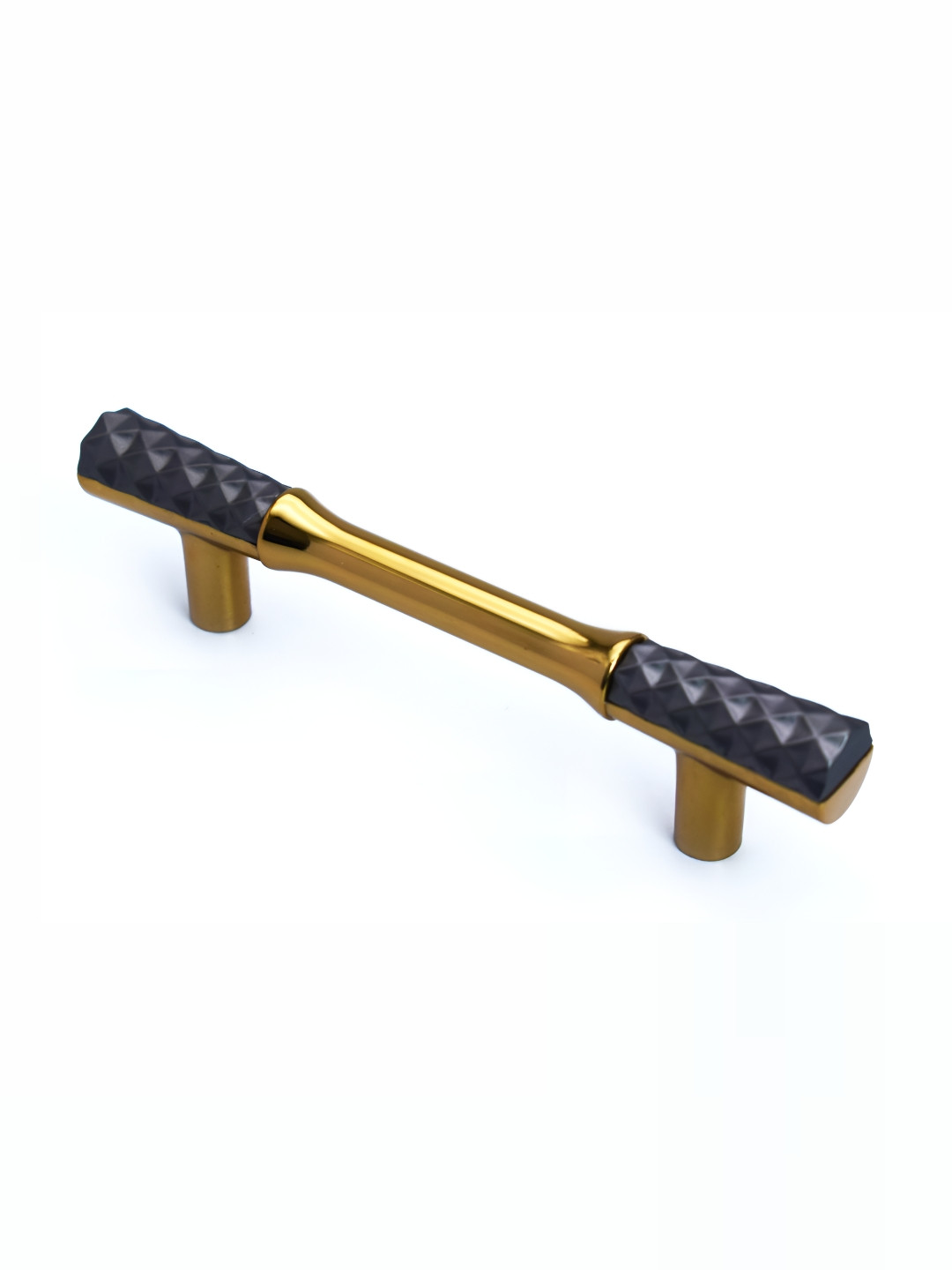 Rab Grey & Gold Toned Textured Matte Finished Drawer Handle