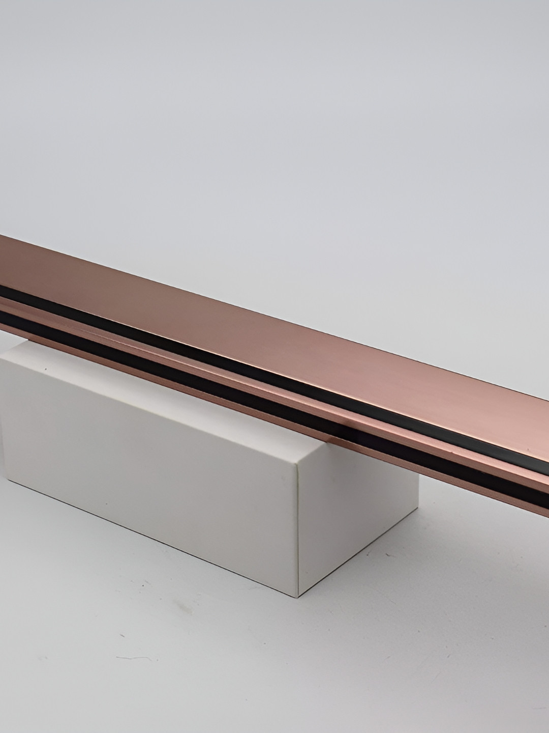 Rab Copper Toned Glossy Aluminium Finish Drawer Handle