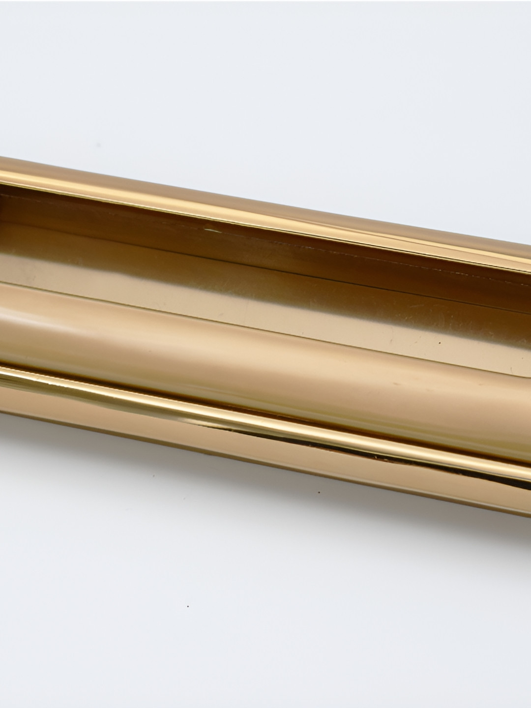 Rab Rose Gold Toned Glossy Finished Aluminium Drawer Handle