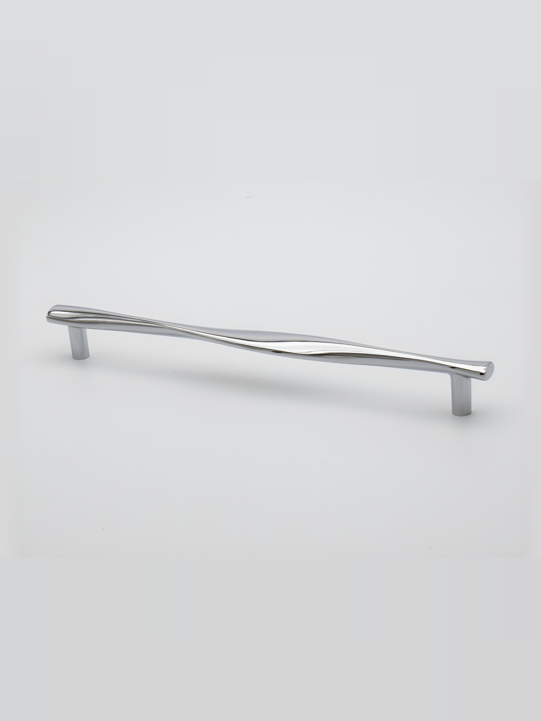 Rab Silver-Toned Glossy Finish Zinc Cabinet/Drawer Handle