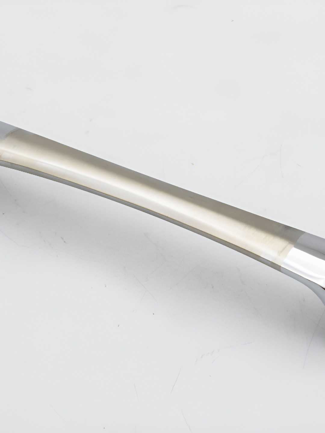 Rab Silver & Beige Glossy Finish Door Handle