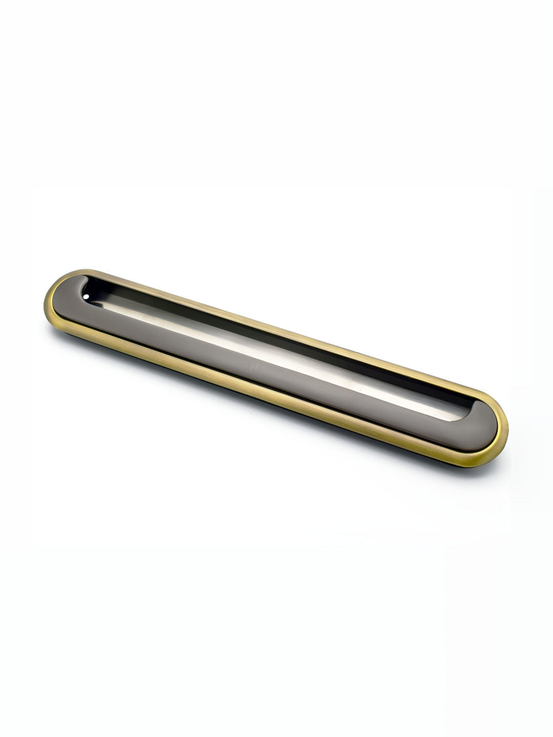 Rab Black & Gold Toned Matte Finished Zinc & Aluminium Drawer Handle