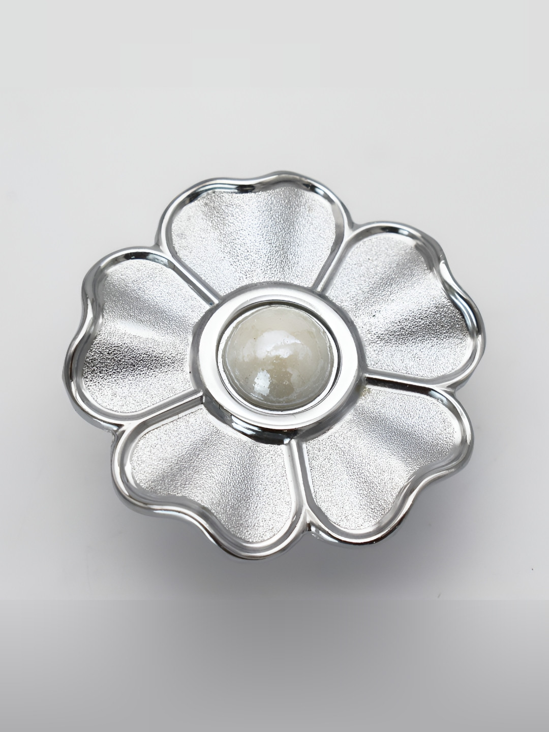 Rab Grey Glossy Finish Zinc Drawer Knob