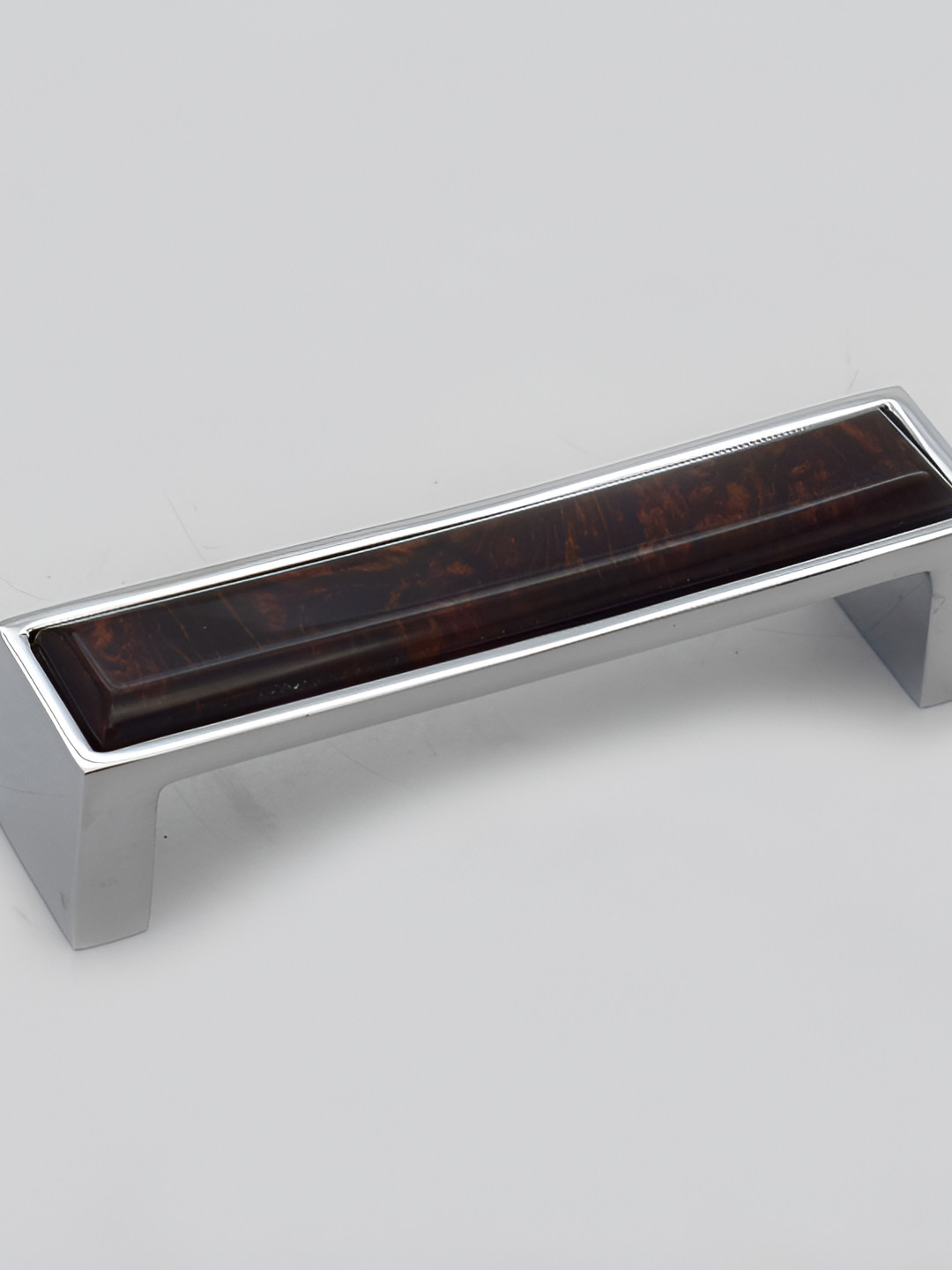 Rab Silver Toned & Copper Toned Matte Finished Zinc Drawer Handle