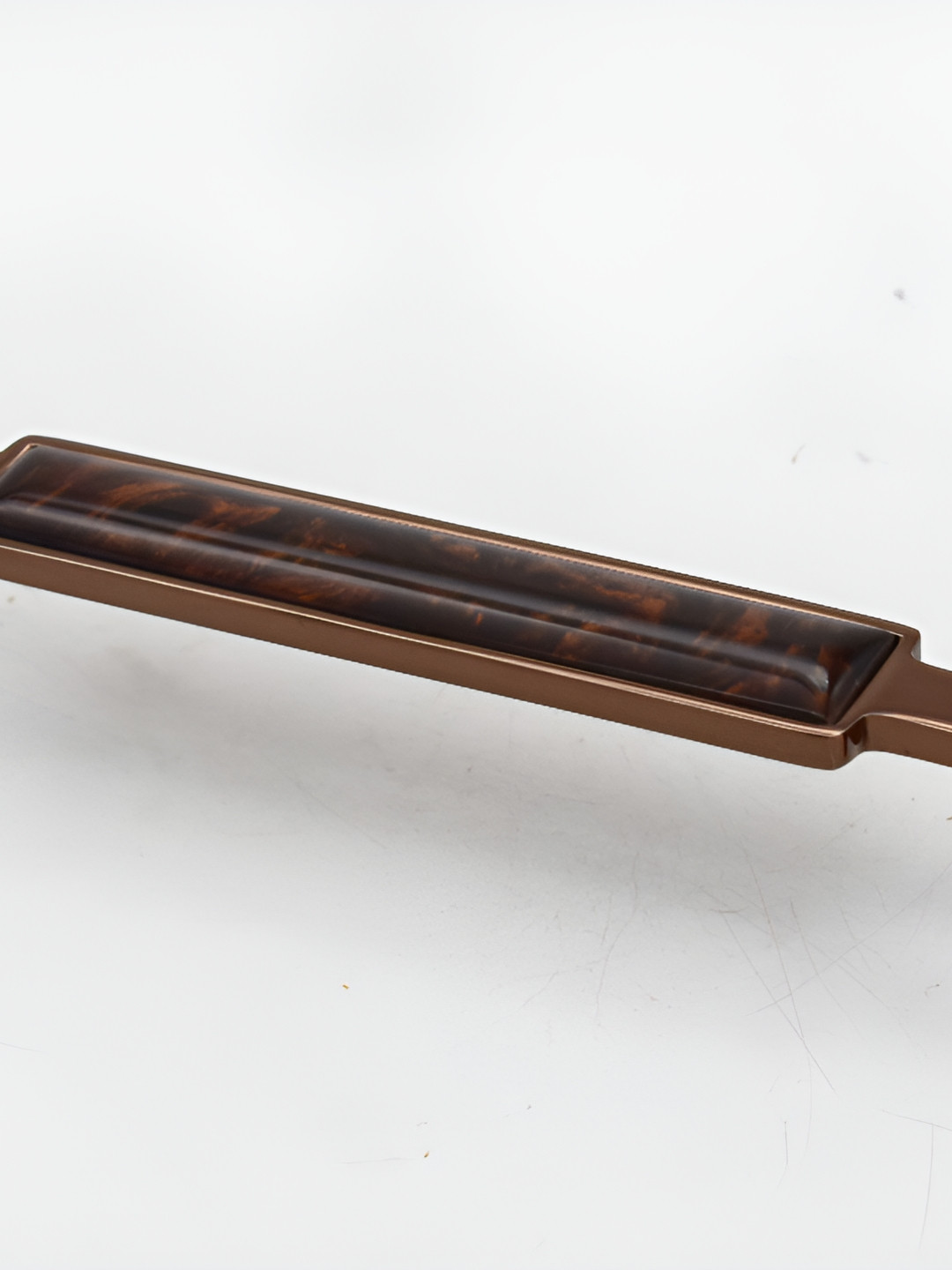 Rab Copper Toned Glossy Finished Zinc & Corningware Door Handle