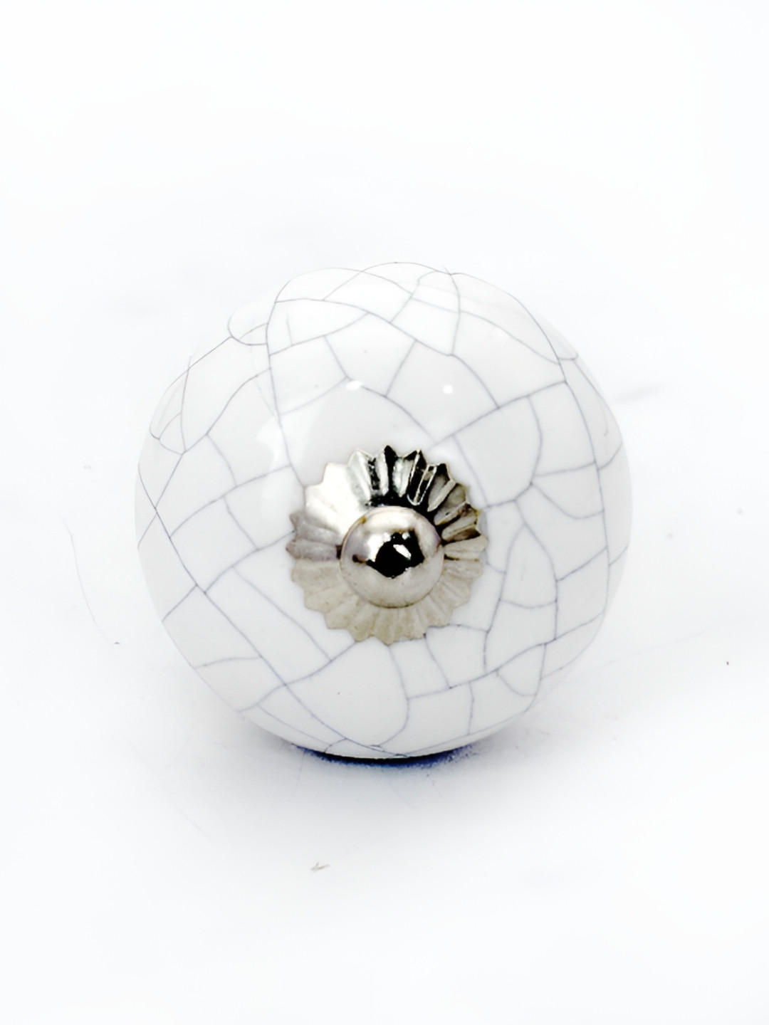 Rab White Glossy Finished Ceramic Drawer Handle