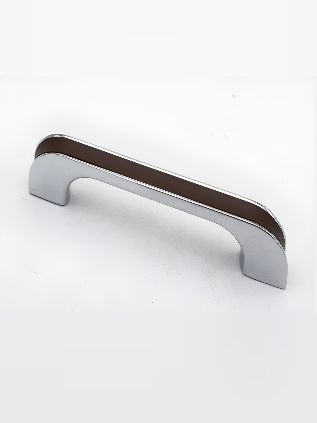 Rab Silver Toned & Black Matte Finish Drawer Handle