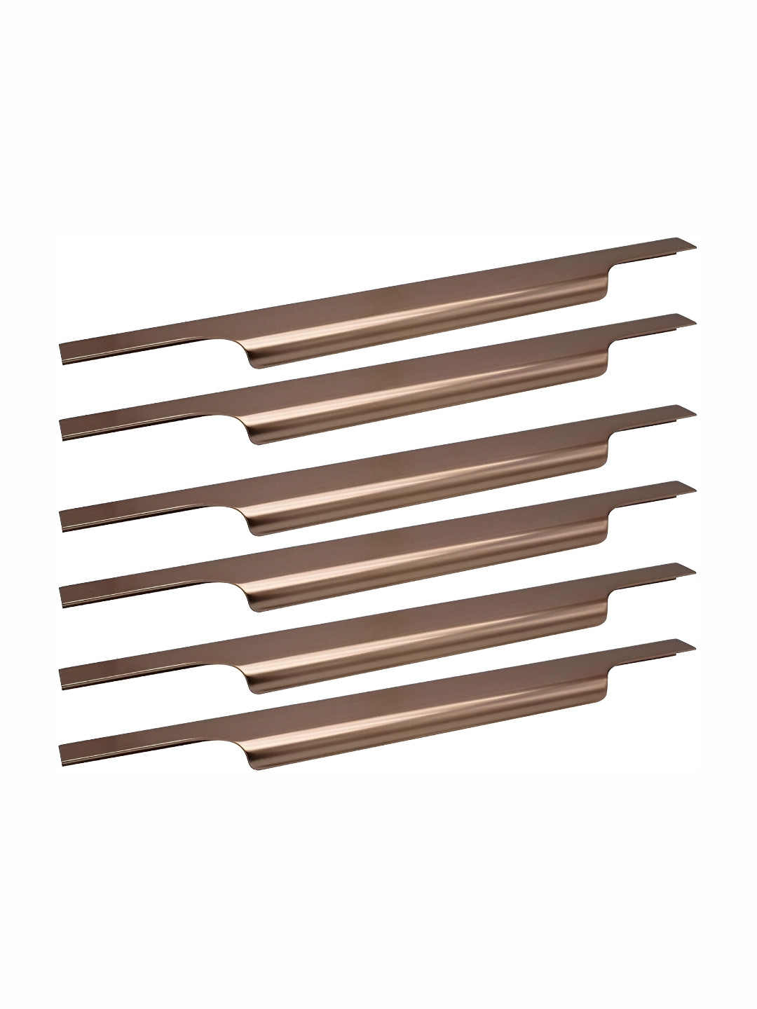 Rab Copper Toned 6 pieces Glossy Finished Aluminium Drawer Handle