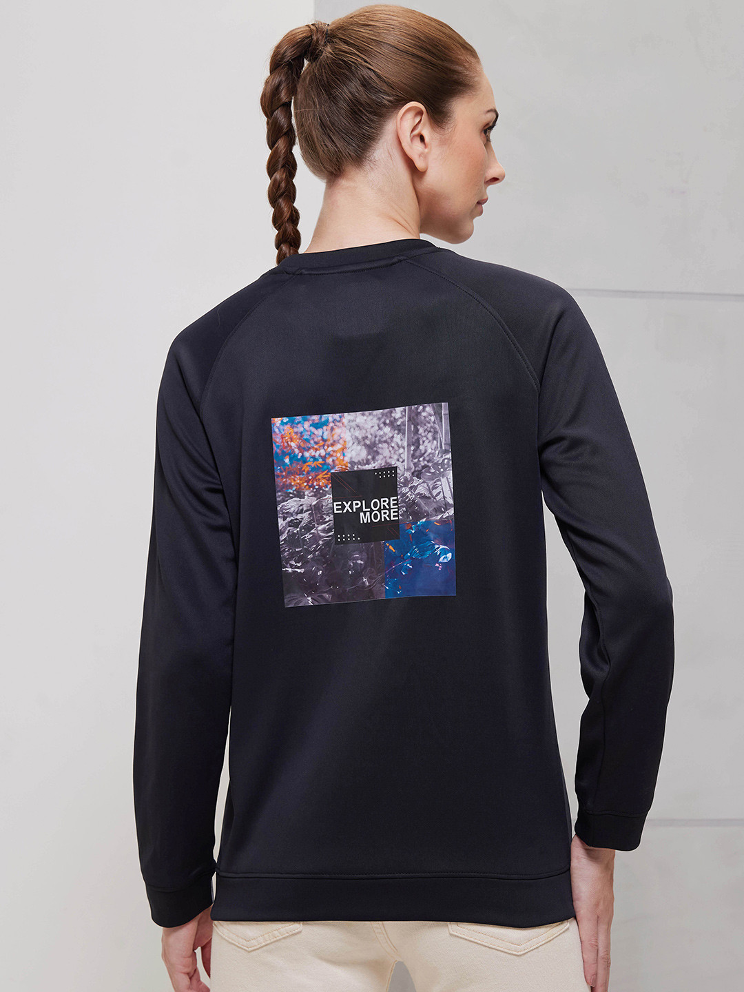 Technosport SS'24 Graphic Printed Round Neck Long Sleeves Dry Fit Pullover Sweatshirt