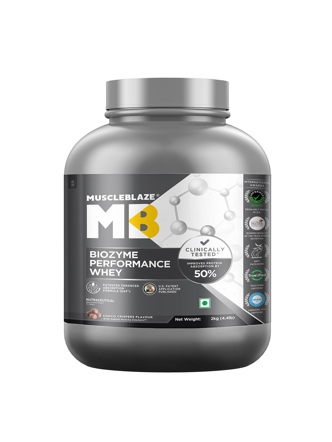 MuscleBlaze Biozyme Performance Choco Crispers - 2 Kg