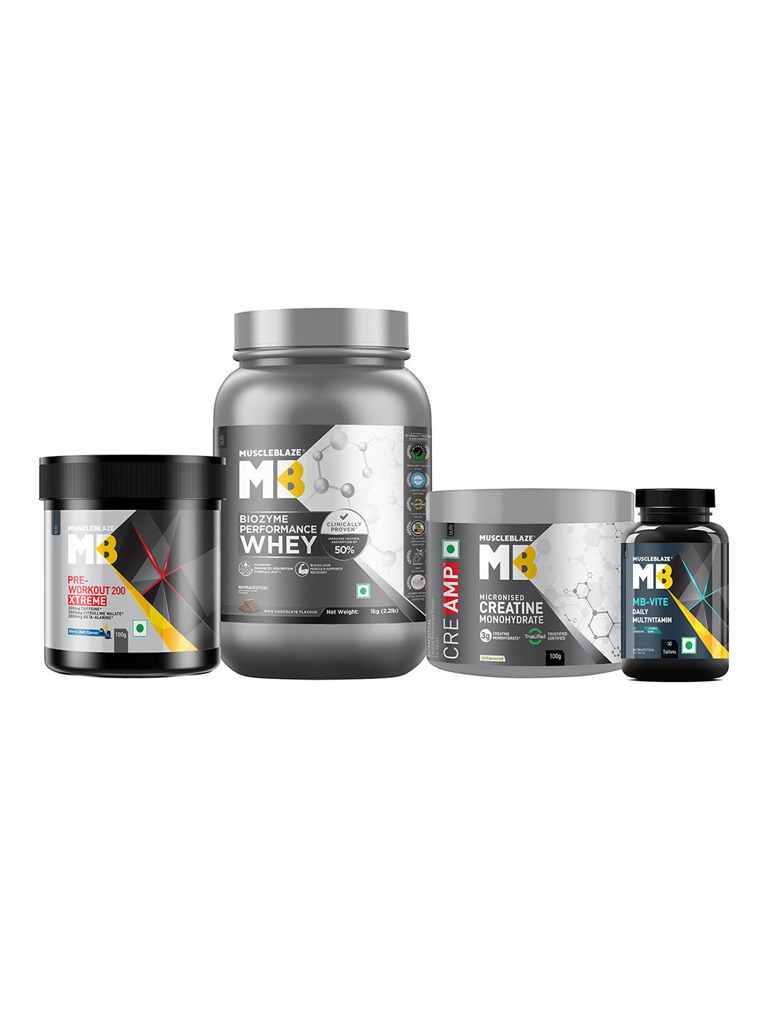 MuscleBlaze Muscle Building Gym Goers Combo -1kg